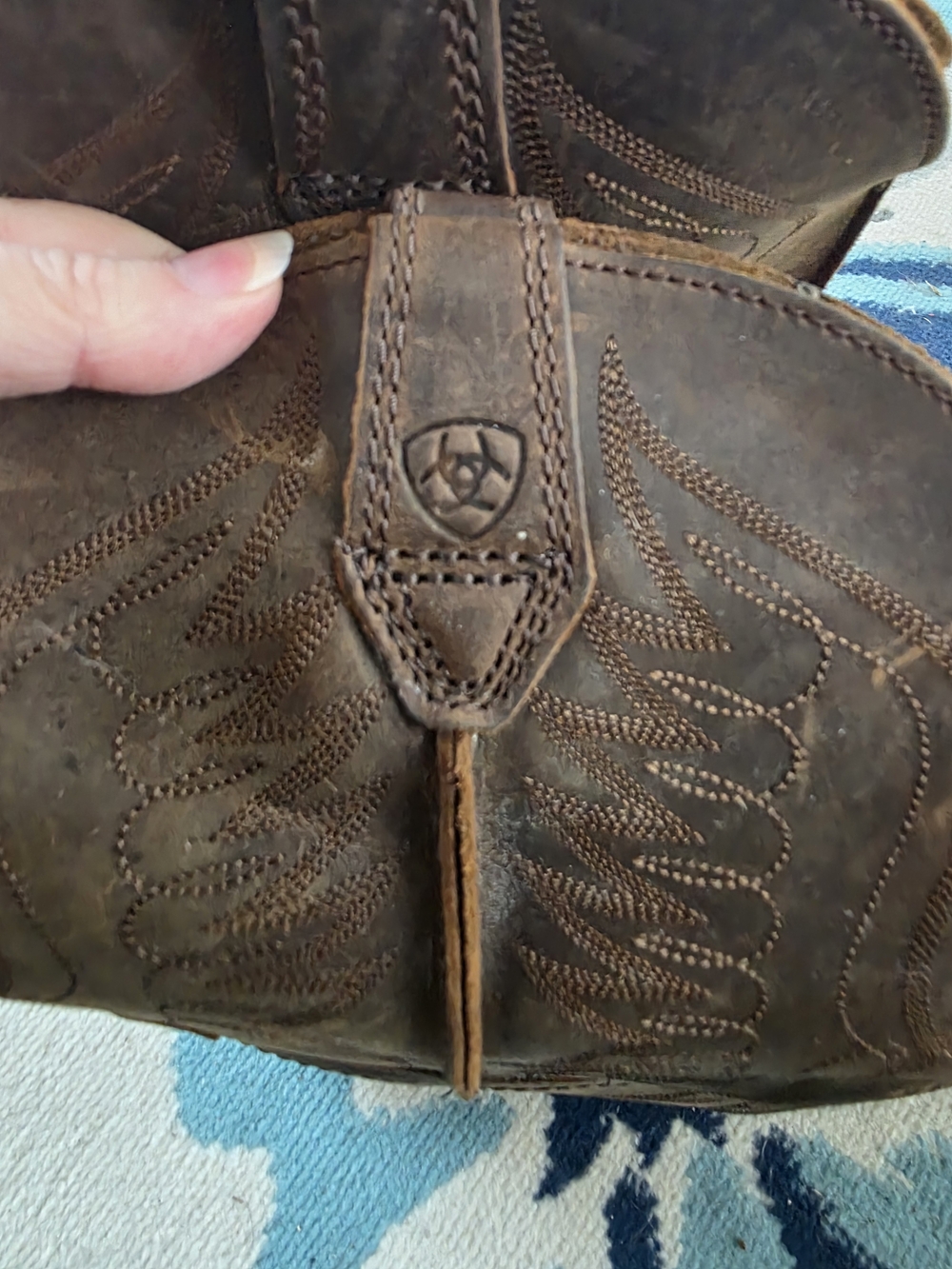 Ariat Rambler Brown Leather Cowboy Boots - Picture 8 of 9